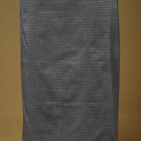 Grey - 3pc karnataka weave cotton unstitched khun dress