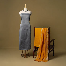 3pc karnataka weave cotton unstitched khun dress material