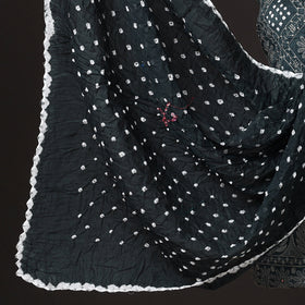 Buy 3pc Kutch Bandhani Tie-Dye Mirror Work Satin Cotton Suit Material Set 27 Online at iTokri.com