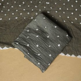 3pc kutch tie-dye satin cotton unstitched bandhani dress