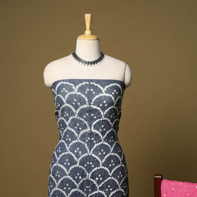 3pc kutch tie-dye satin cotton unstitched bandhani dress