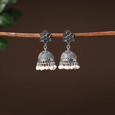  Handcrafted GS Beaded Jhumki Earrings 