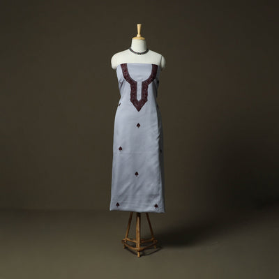 Aari work sozni hand embroidery cotton 2pc unstitched dress