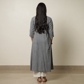  Akola Hand Block Printed Cotton A-Line Kurta 08 