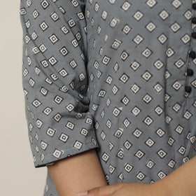  Akola Hand Block Printed Cotton A-Line Kurta 08 