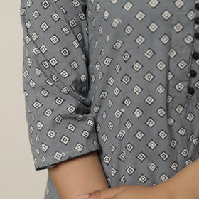  Akola Hand Block Printed Cotton A-Line Kurta 08 