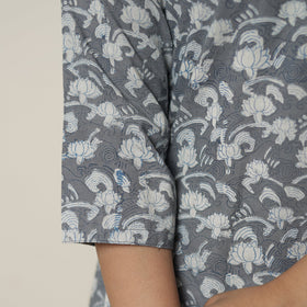  Akola Hand Block Printed Cotton A-Line Long Kurta 39 