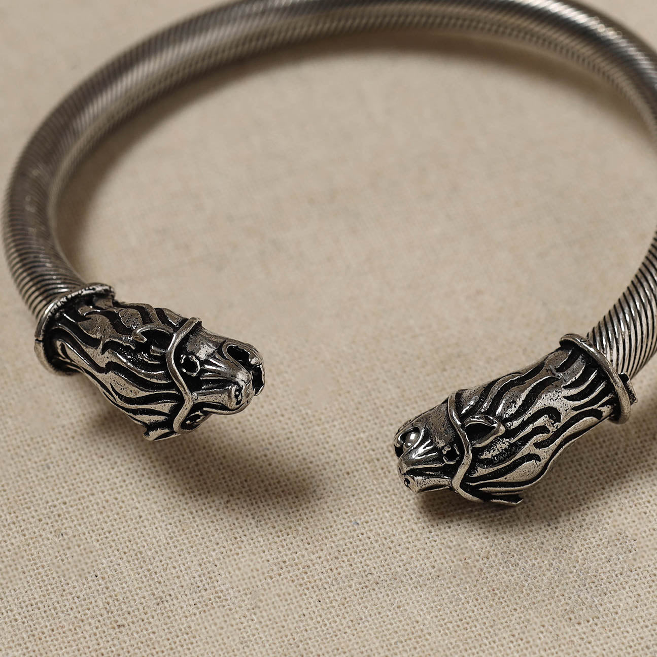  Antique Finish Oxidised German Silver Kada / Bangle (Adjustable) 