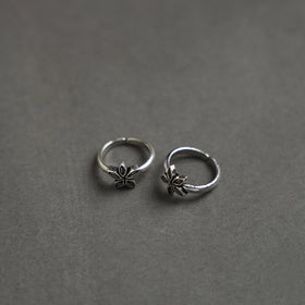  Antique Finish Oxidised White Metal Toe Ring 22 