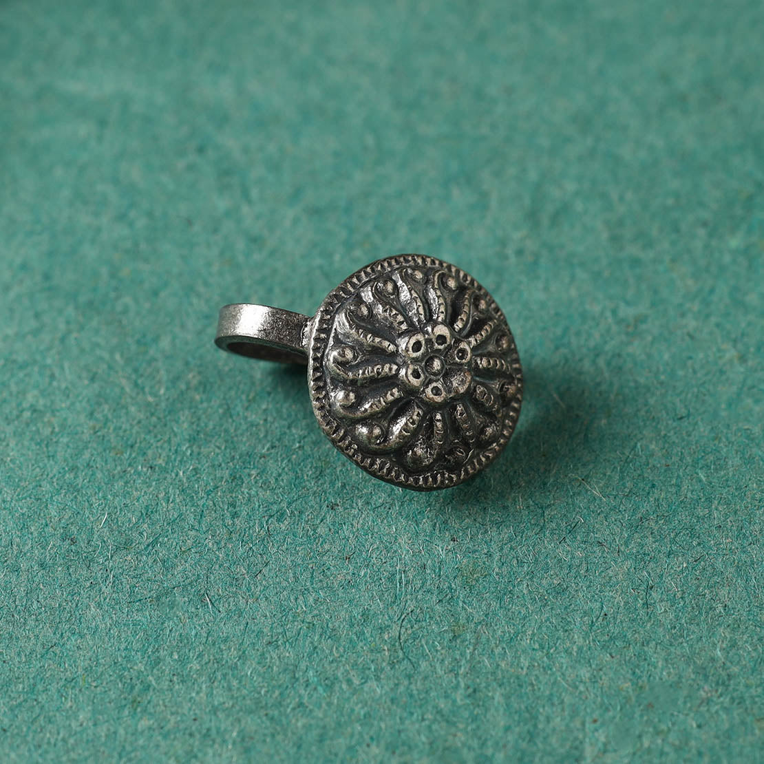  Antique Padma Sterling Silver Nosepin 