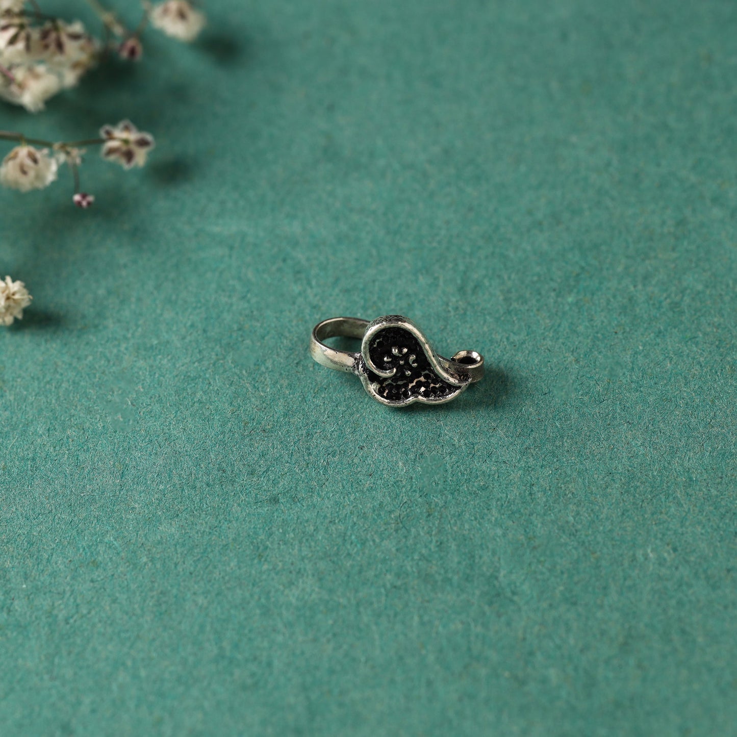  Antique Padma Sterling Silver Nosepin 