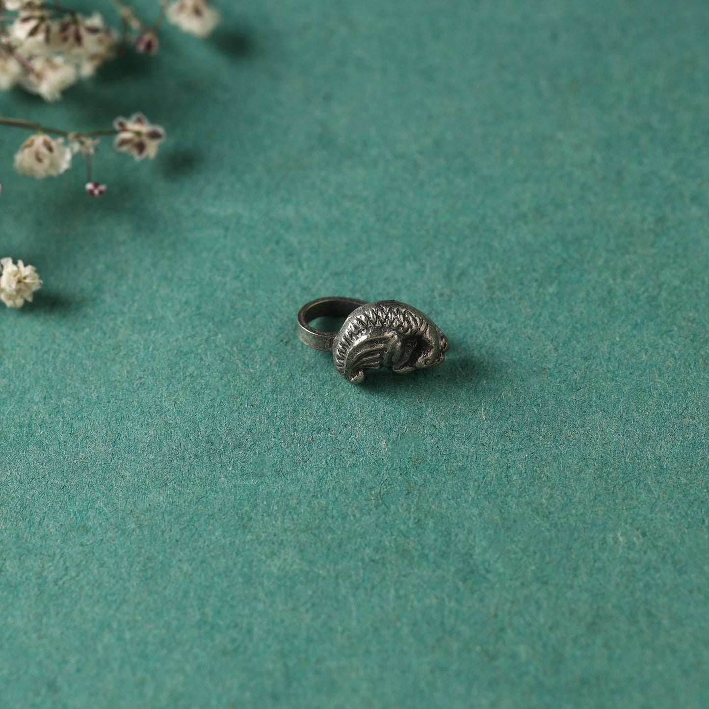  Antique Padma Sterling Silver Nosepin 