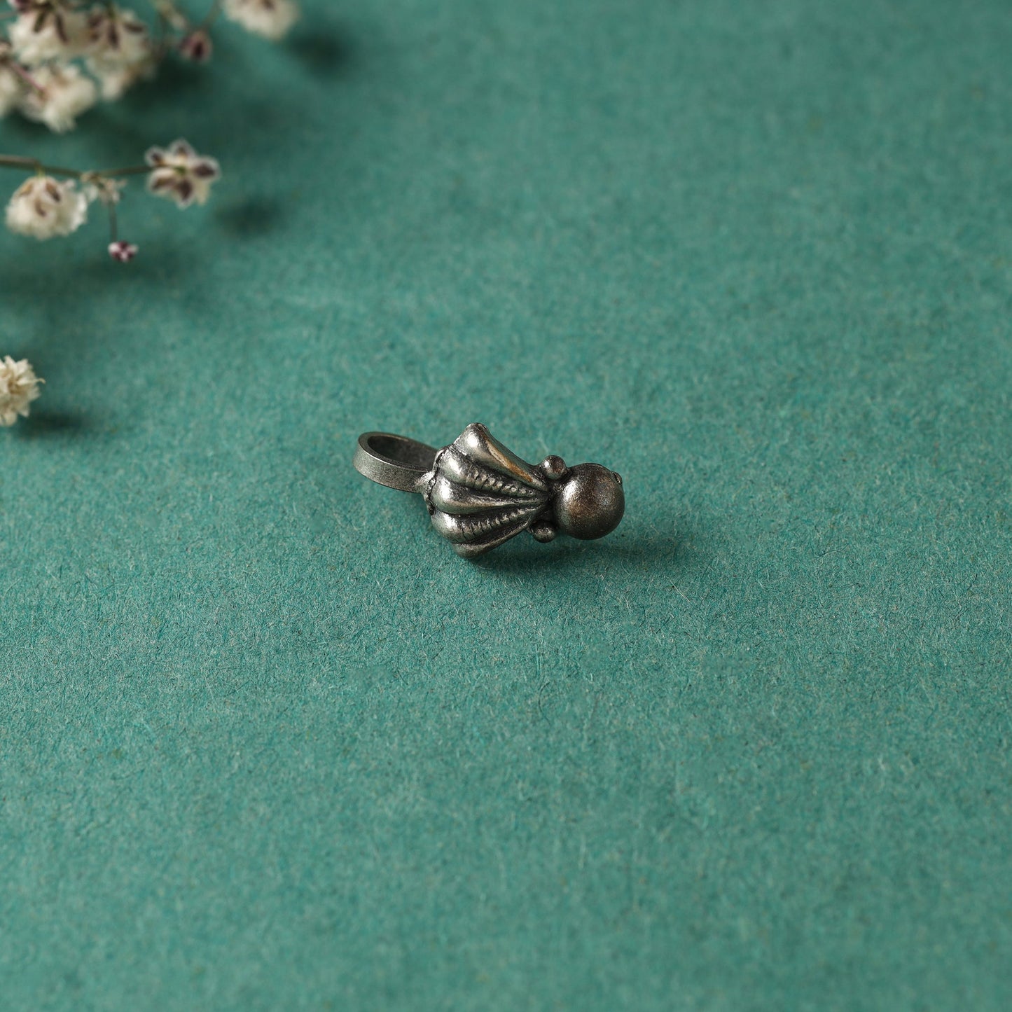  Antique Padma Sterling Silver Nosepin 