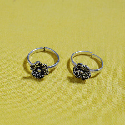  Antique Padma Sterling Silver Toe Rings 