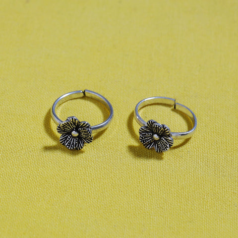  Antique Padma Sterling Silver Toe Rings 