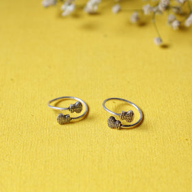  Antique Padma Sterling Silver Toe Rings 