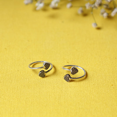  Antique Padma Sterling Silver Toe Rings 