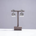 Buy Antique Silver Finish Oxidised Brass Base Jhumki Earrings Online l iTokri.com