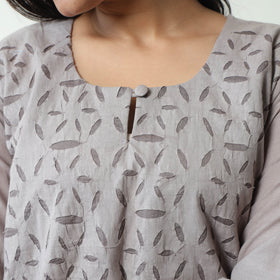  Applique Cut Work Cotton Kurta with Palazzo & Dupatta Set 05 