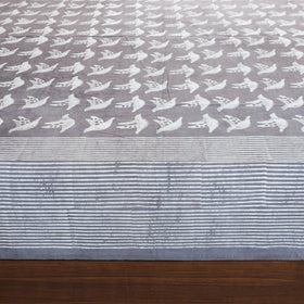  Block Art Print Cotton Double Bindaas Bed Sheet