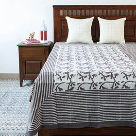 Buy Block Art Print Cotton Single Bindaas Bed Sheet