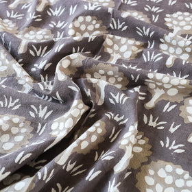 Grey - Block Art Print Cotton Single Bindaas Bed Sheet (93 x 60 in)