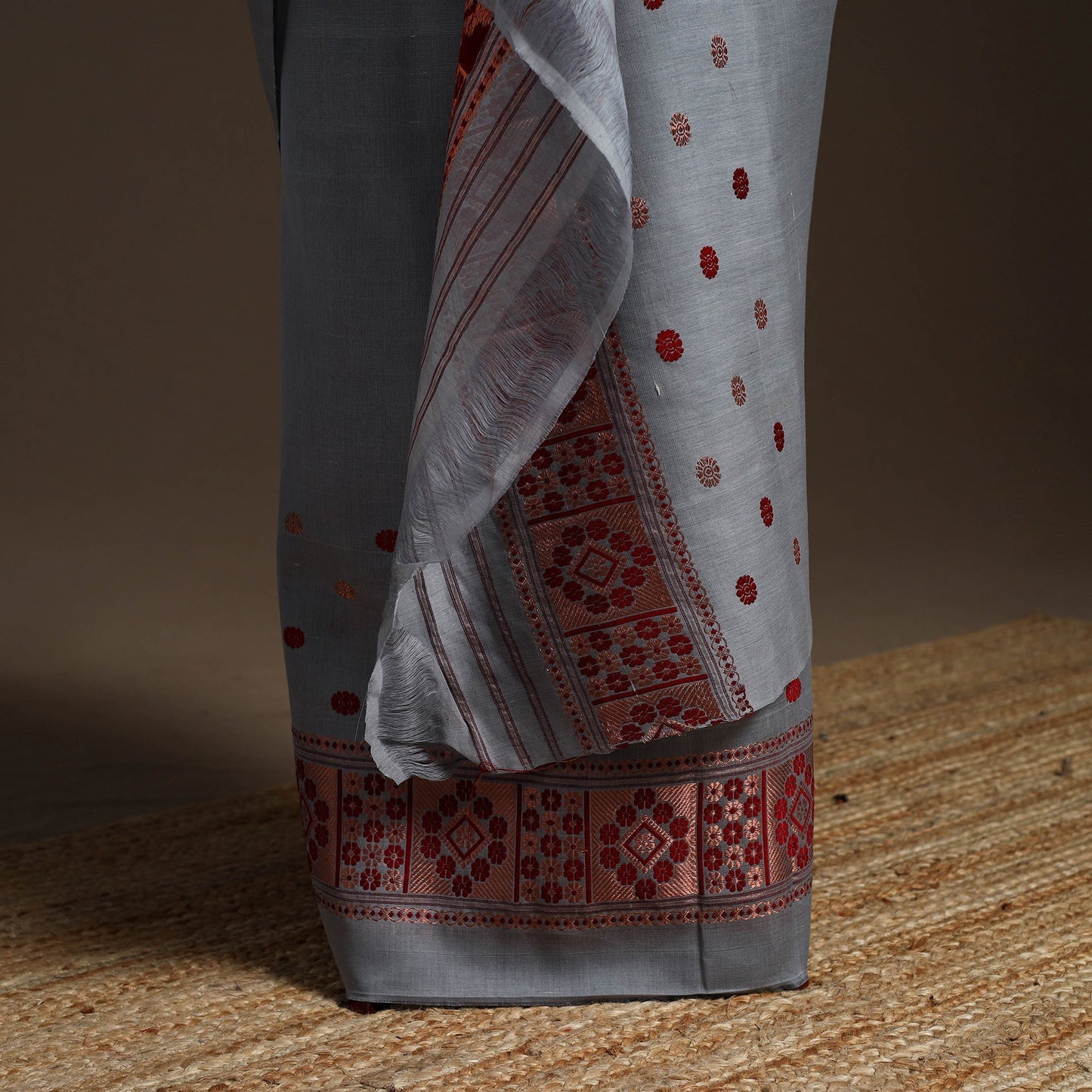 Assam handloom silk cotton mekhela chador with blouse piece