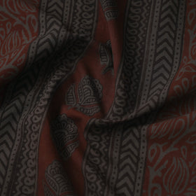 Grey Bagh Hand Block Print Natural Dyed Cotton Fabric