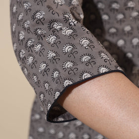 Buy Bagru Hand Block Printed Cotton Long Kurta Online at iTokri.com