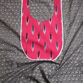 Grey - bagru patchwork cotton unstitched kurta material