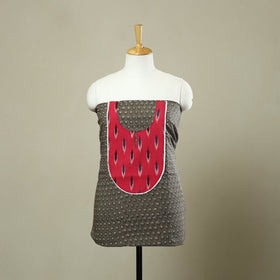 Grey - bagru patchwork cotton unstitched kurta material