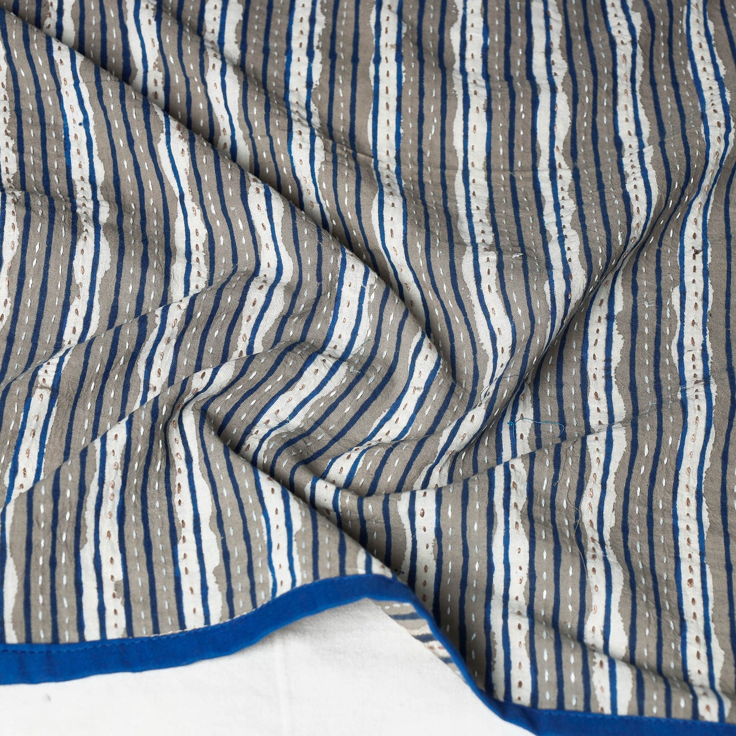 Buy Bagru Block Printed Tagai Work Cotton Stole Online at iTokri.com