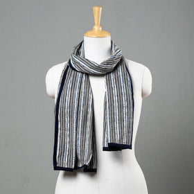 Buy Bagru Block Printed Tagai Work Cotton Stole Online at iTokri.com