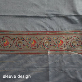 Bangalore silk paithani 3pc unstitched dress material 05