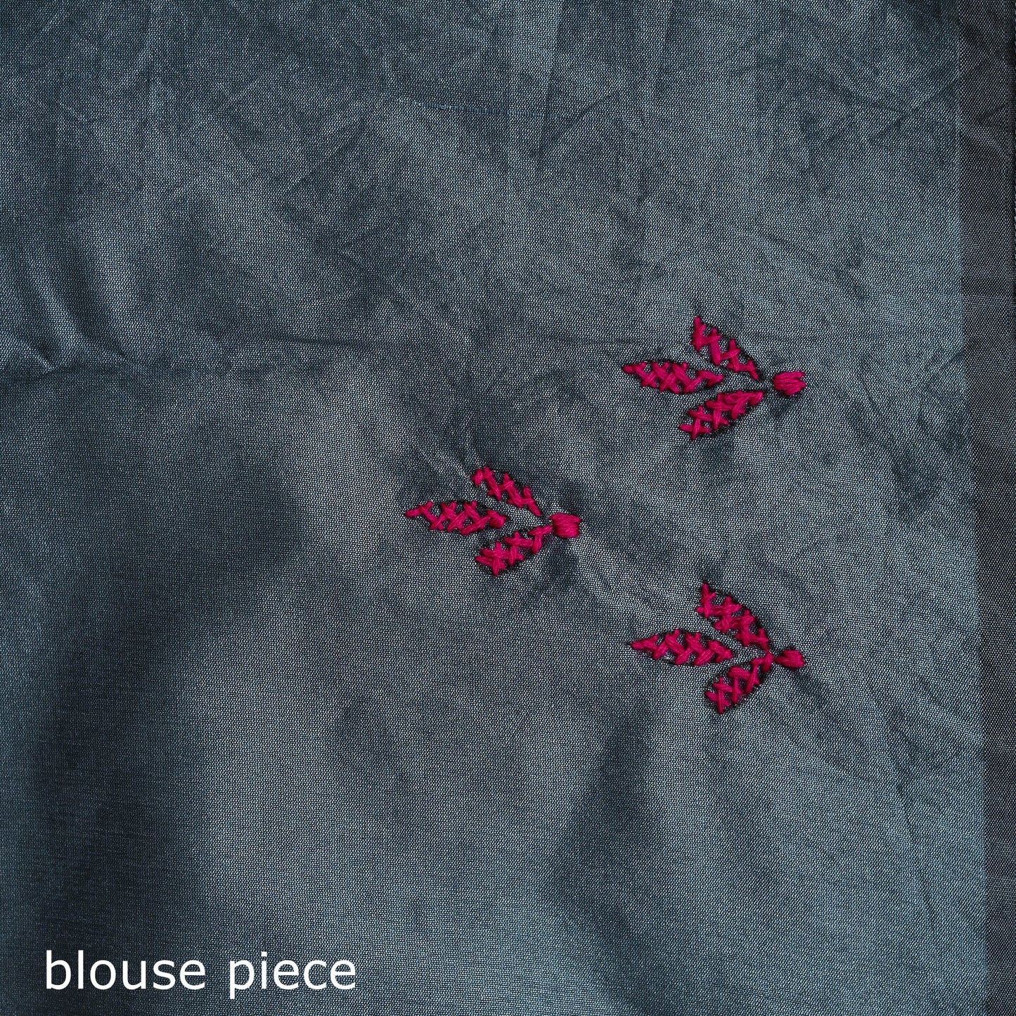 Bengal hand embroidery silk nakshi kantha saree 43