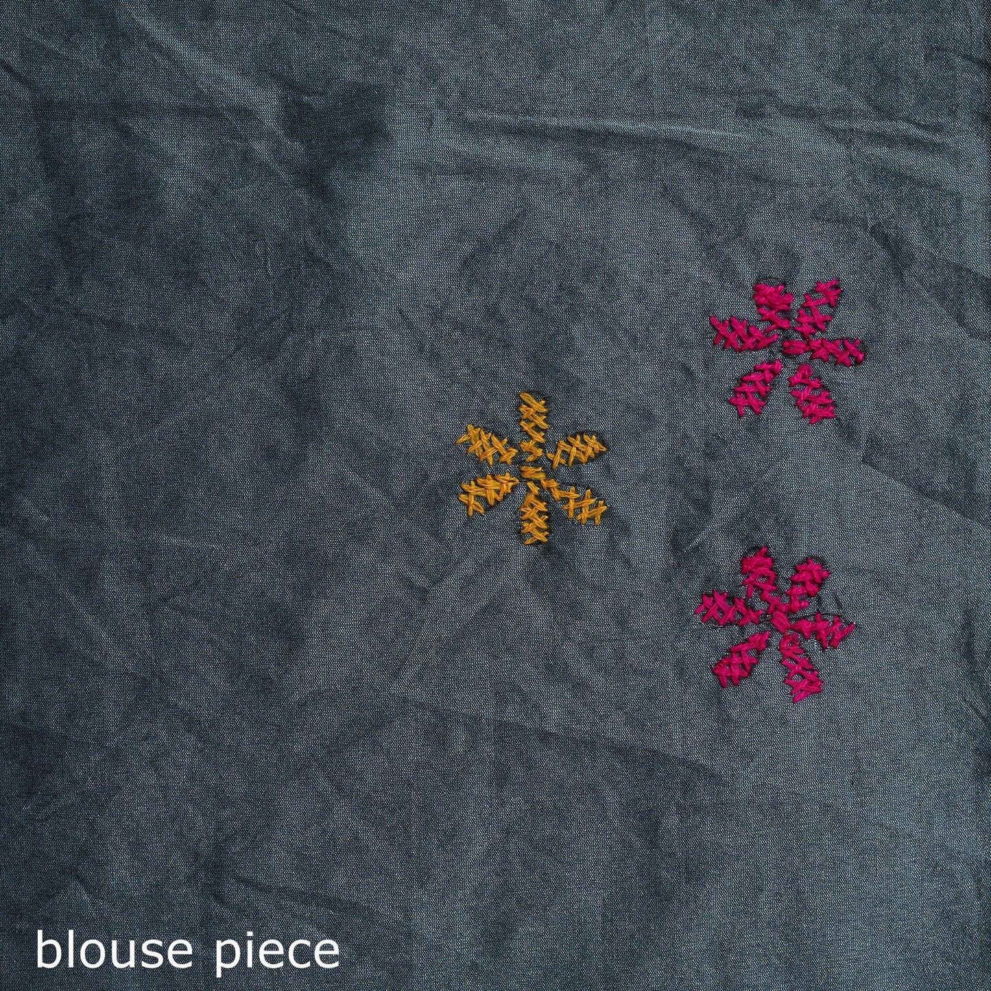 Bengal hand embroidery silk nakshi kantha saree 44