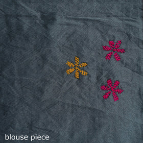 Bengal hand embroidery silk nakshi kantha saree 44