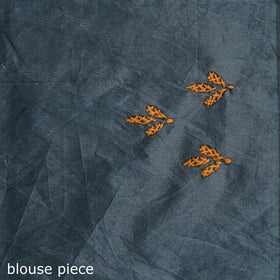 Bengal hand embroidery silk nakshi kantha saree 45