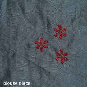 Bengal hand embroidery silk nakshi kantha saree 47