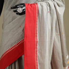 Bengal handwoven cotton begumpuri saree 01 - handcrafted