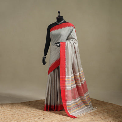 Bengal handwoven cotton begumpuri saree 01 - handcrafted