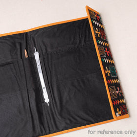 Grey Bengal Kantha Work Handcrafted File Folder 