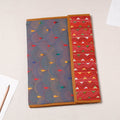 Grey Bengal Kantha Work Handcrafted File Folder 