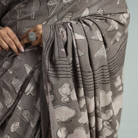  Bindaas Art Natural Dyed Cotton Block Print Saree