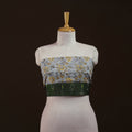 Block print cotton sanganeri blouse piece 19 - handcrafted