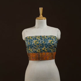 Block print cotton sanganeri blouse piece 26 - handcrafted