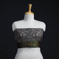 Grey - woollen blouse piece 58 - handcrafted