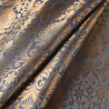 Grey - brocade silk banarasi fabric 22 - handcrafted