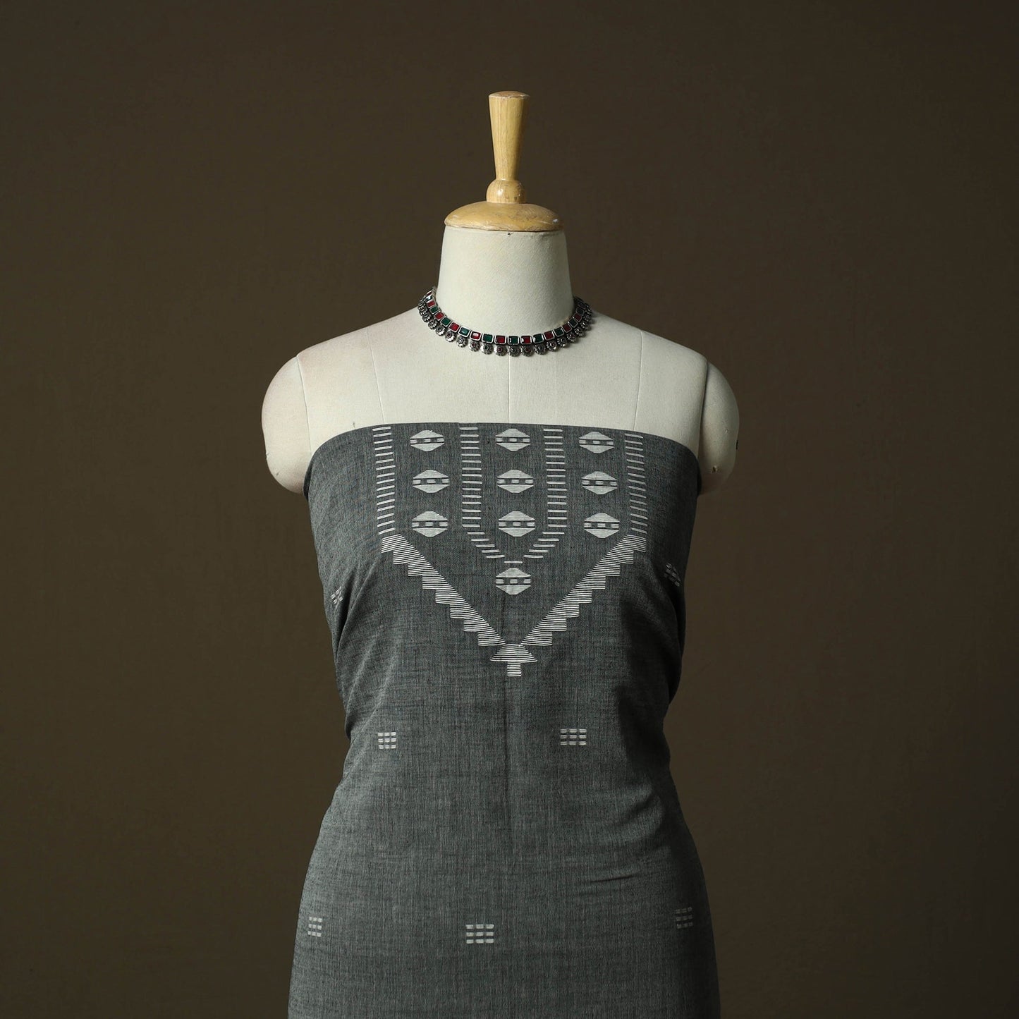 Burdwan jamdani handloom cotton 2pc unstitched dress