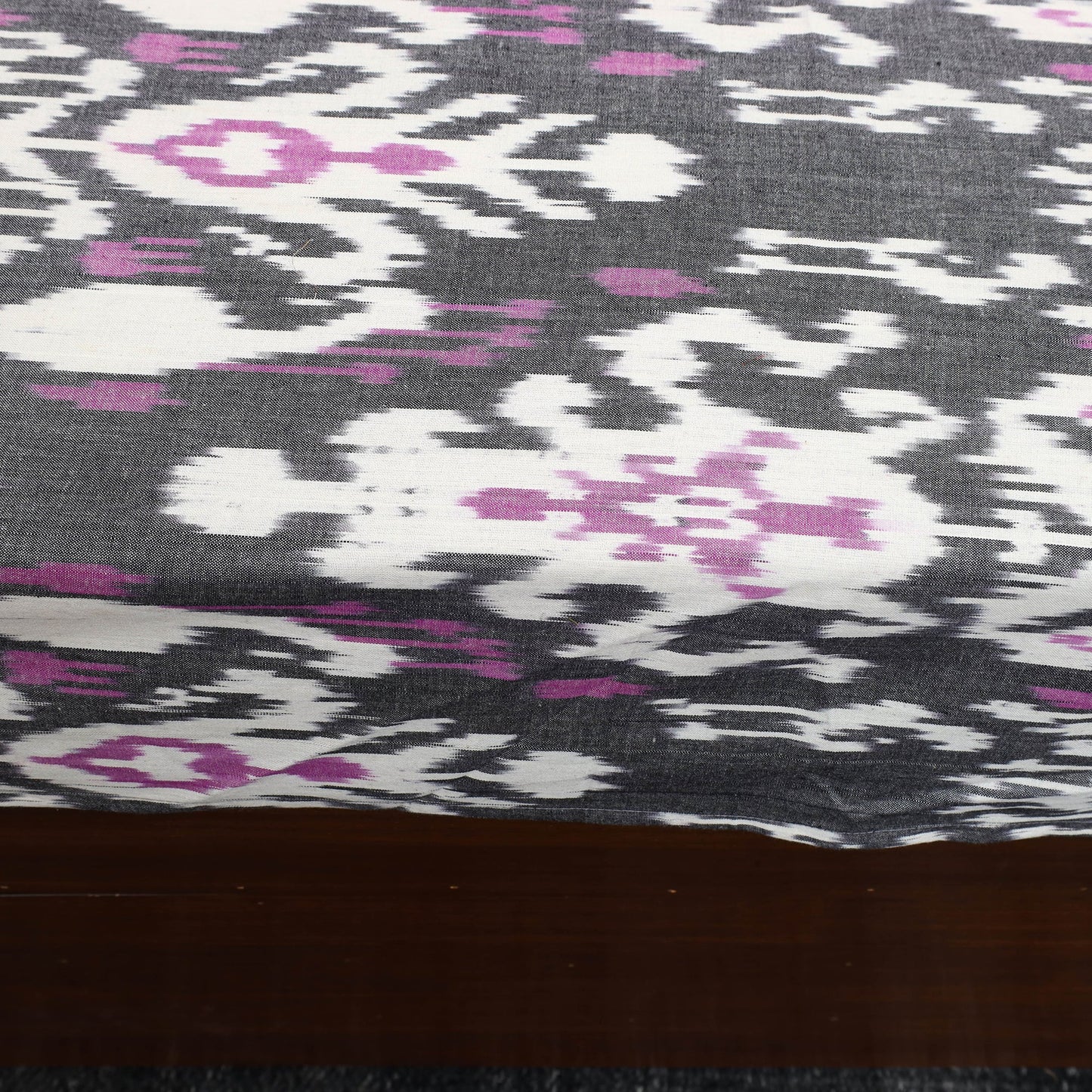 Central Asian Ikat with Bagh Patch Cotton Bedsheet Set